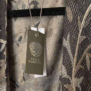 Vince Camuto Black and Cream Patterned Jacket